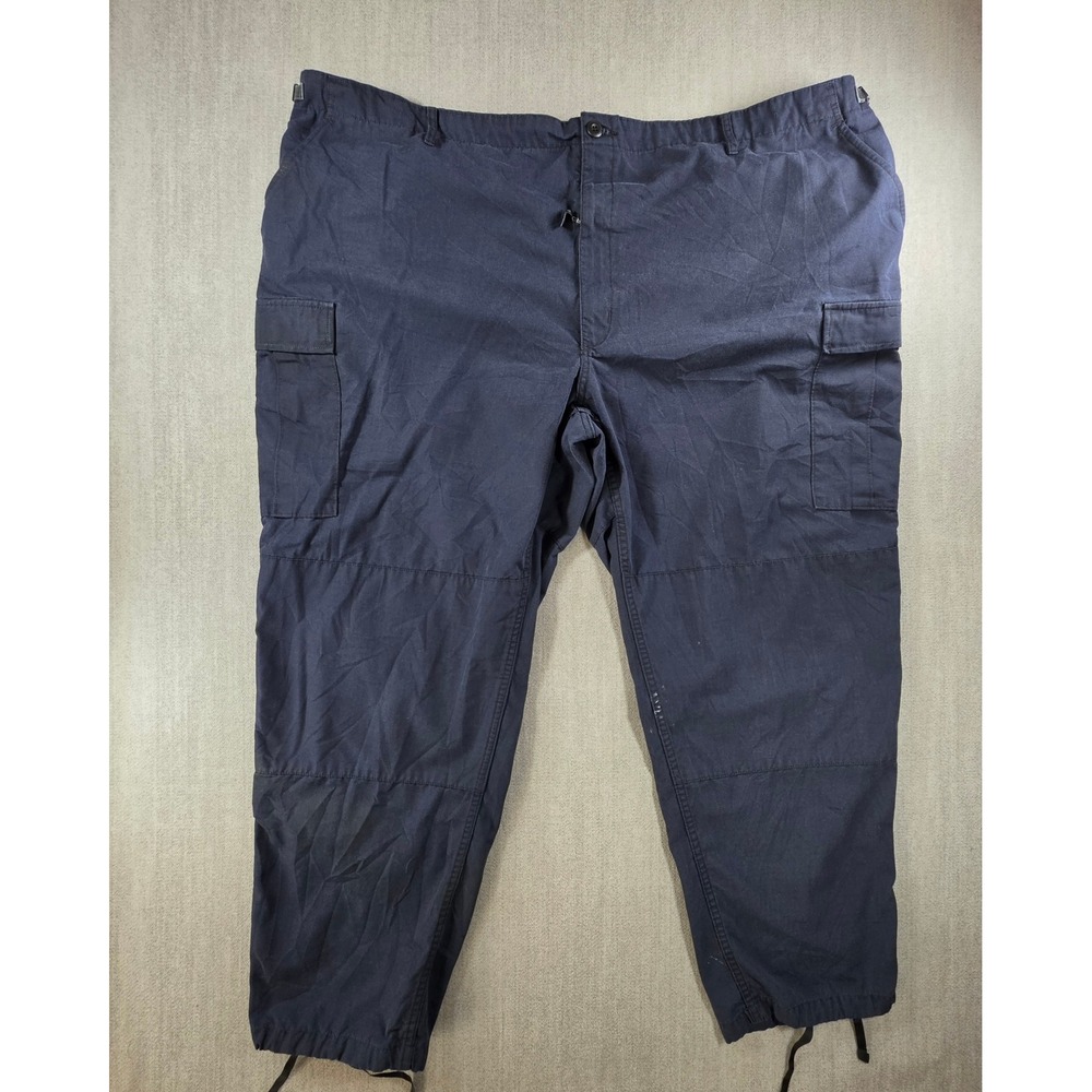 Propper Cargo Pants Men 52 Black Ripstop Tactical Utility Drawstring Hem